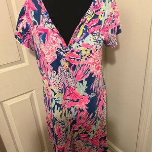 Lilly Pulitzer Pink and Blue Women's Cover-Up